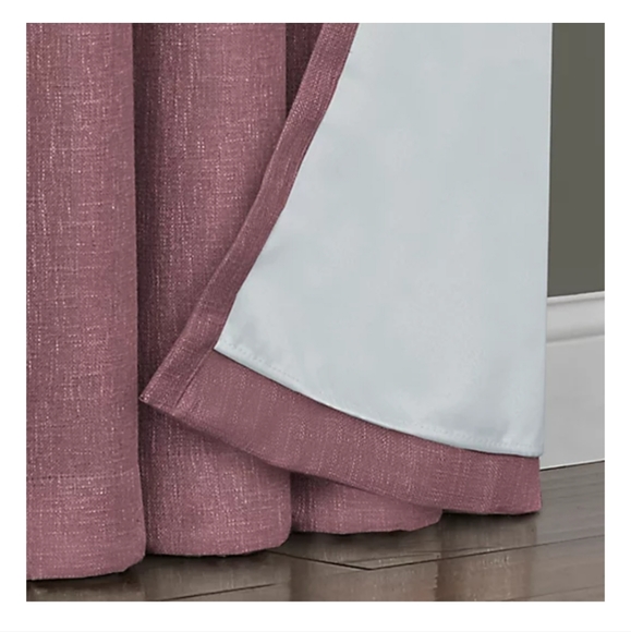 Quinn 95 Inch Total Blackout Grommet Top Curtain Panel in Eggplant - Picture 4 of 6